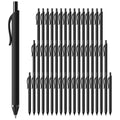 Black Pens Bulk 50 Pack 1.0mm Ballpoint Pen for Smooth Writing
