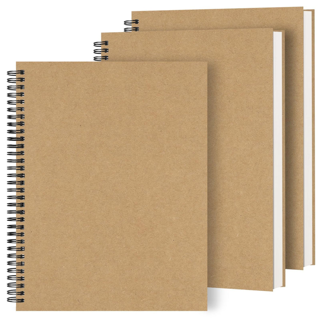 Dynta 3 Packs Large Spiral Notebooks 8.5"x11" Notebooks for Work