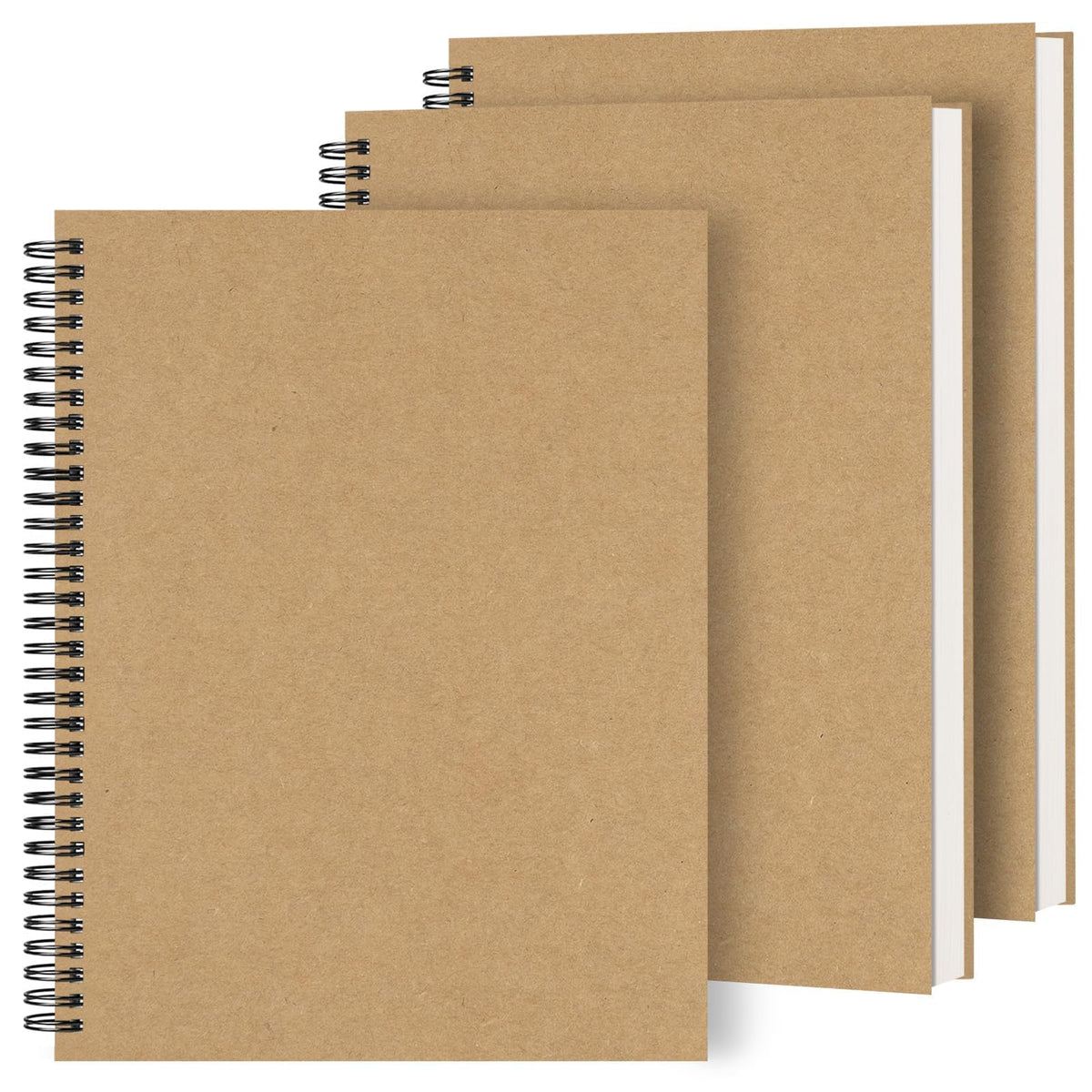 Dynta 3 Packs Large Spiral Notebooks 8.5"x11" Notebooks for Work
