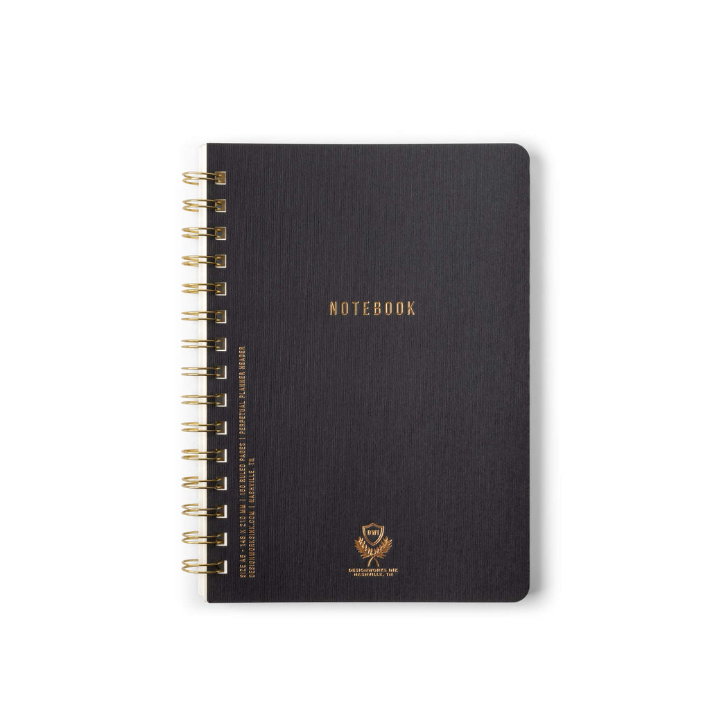 DesignWorks Ink Textured Spiral Notebook, Juniper Green, 8.25 x 11.625 in