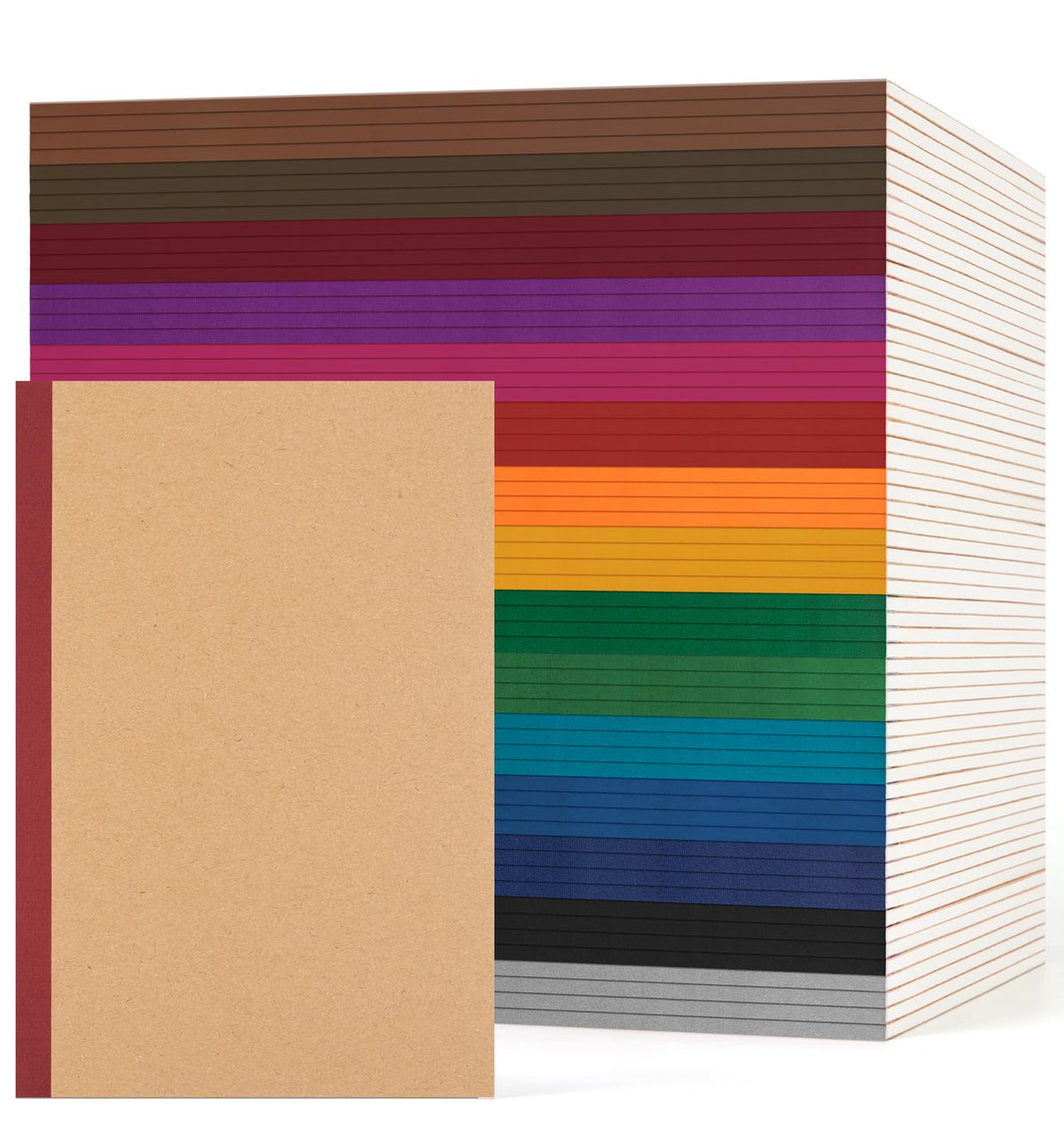 30Pack Lined Notebook Journals Bulk, A5 College Ruled Composition Notebook