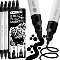 ARTISTRO Metallic Dual-Tip Acrylic Paint Marker Pens - Set of 24