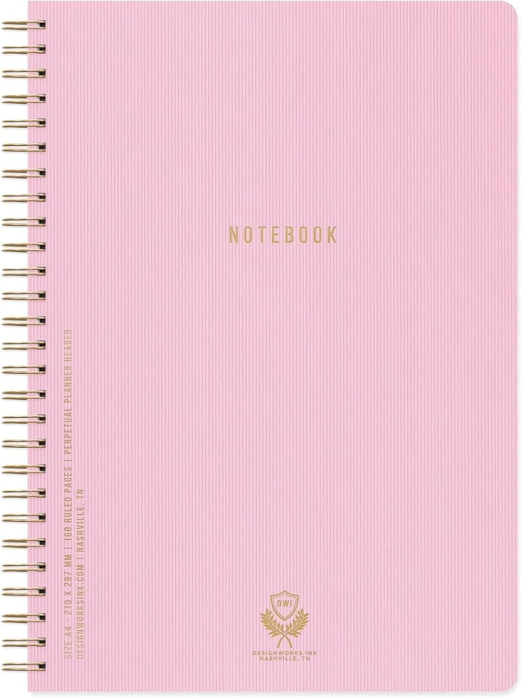 DesignWorks Ink Textured Spiral Notebook, Juniper Green, 8.25 x 11.625 in