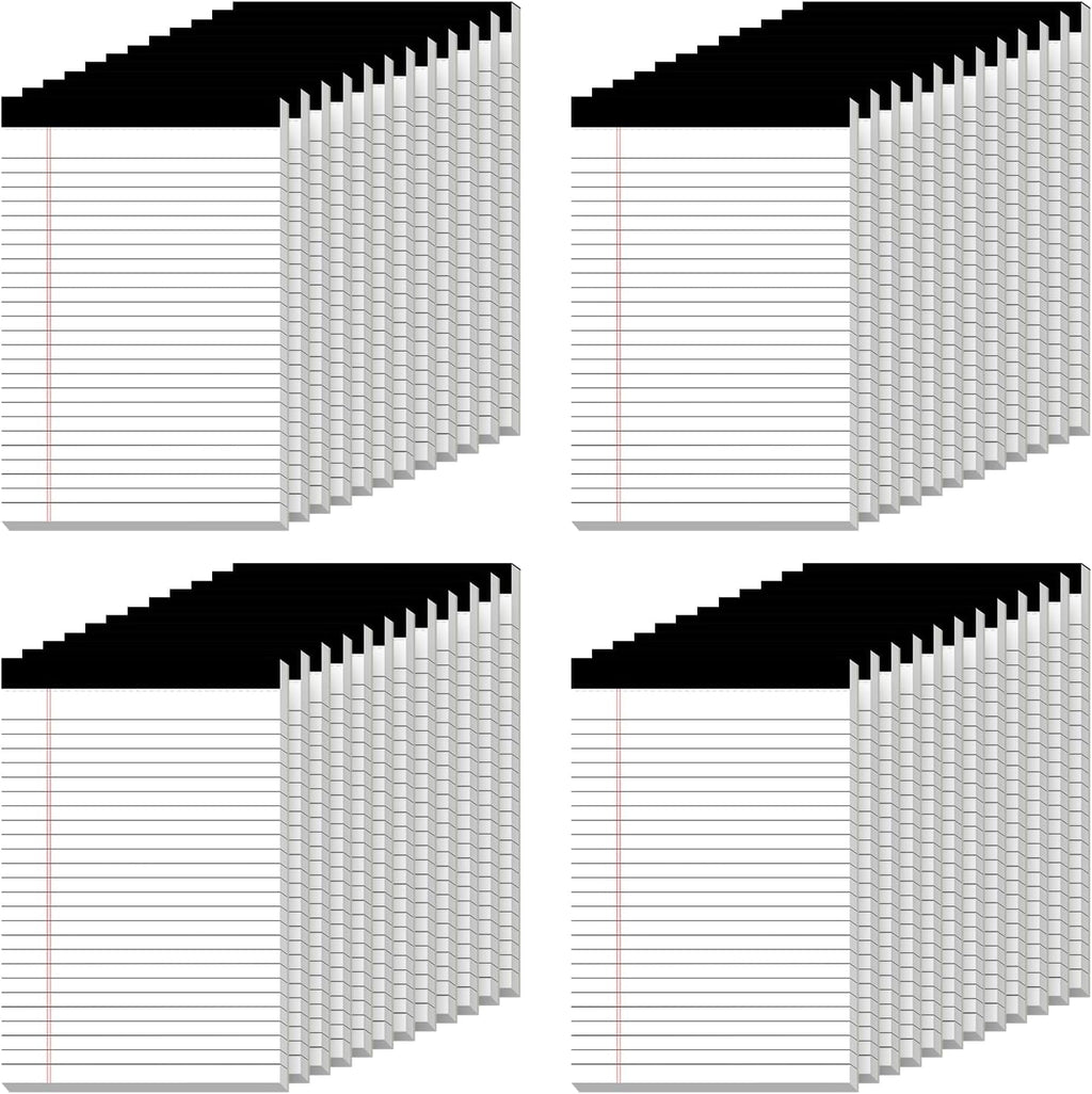 Nichela 5" x 8" Note Pads 48 Pack of Legal Pads 30 Sheets Notepad College Ruled Small Writing Pads Perforated Pages Paper Pads 80GSM Heavyweight Paper Note Pads for Home, Office, or School