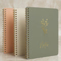 Aesthetic Spiral Notebook Set of 3 For Women - Cute College Ruled Journals