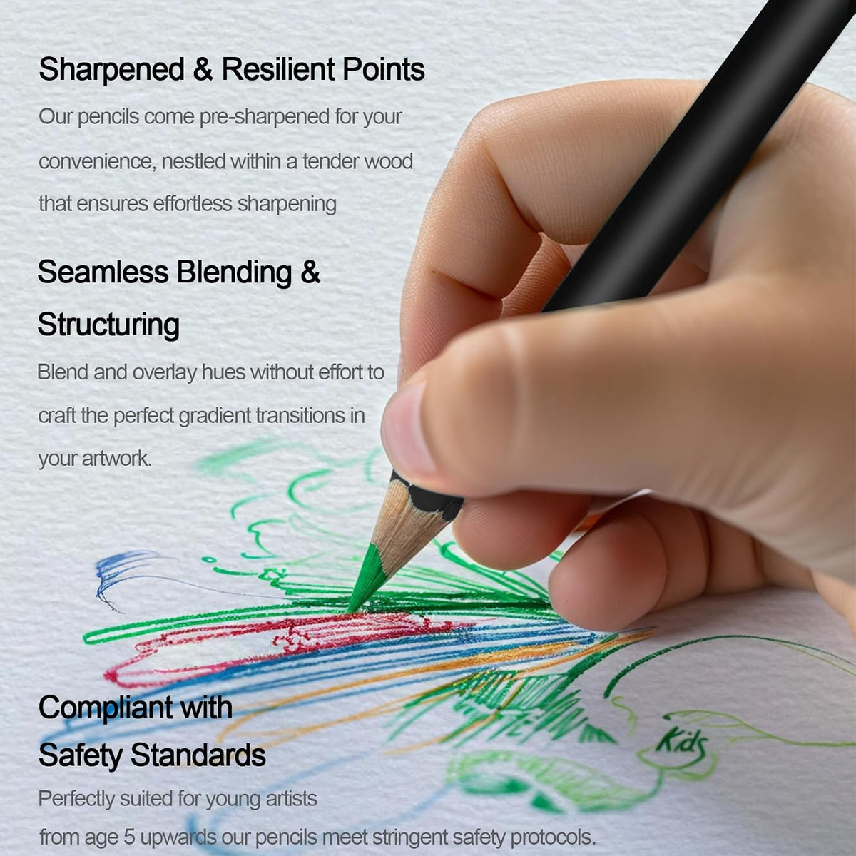 Aenir Colored Pencils for Adults, 72-Color Pencils for Adult Coloring Books