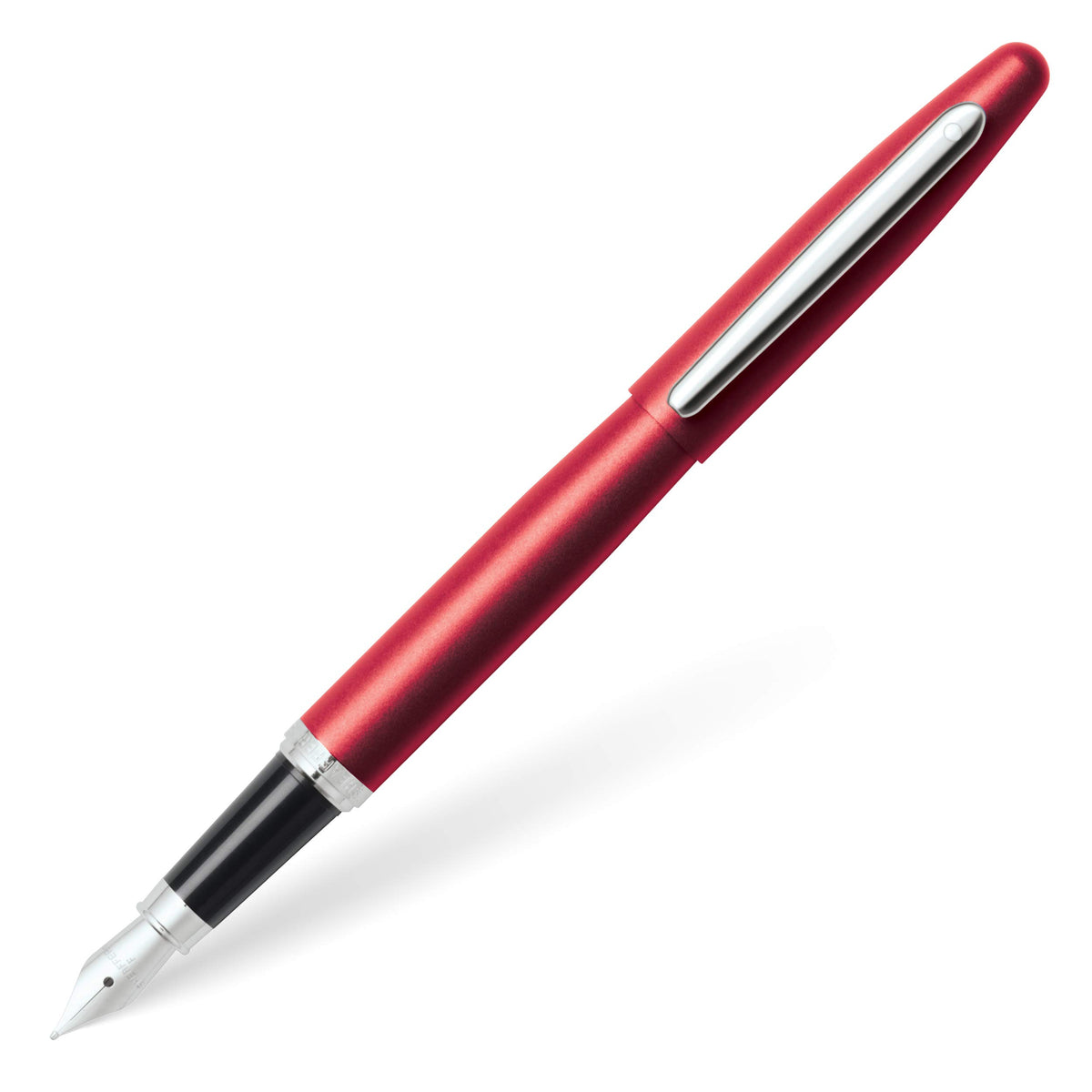 Sheaffer VFM Matte Black Fountain Pen with Chrome Trim and Fine Nib