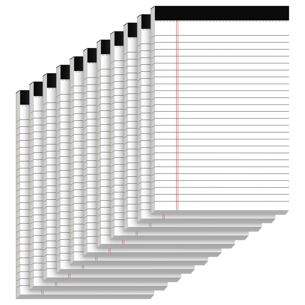 Nichela 5" x 8" Note Pads 48 Pack of Legal Pads 30 Sheets Notepad College Ruled Small Writing Pads Perforated Pages Paper Pads 80GSM Heavyweight Paper Note Pads for Home, Office, or School