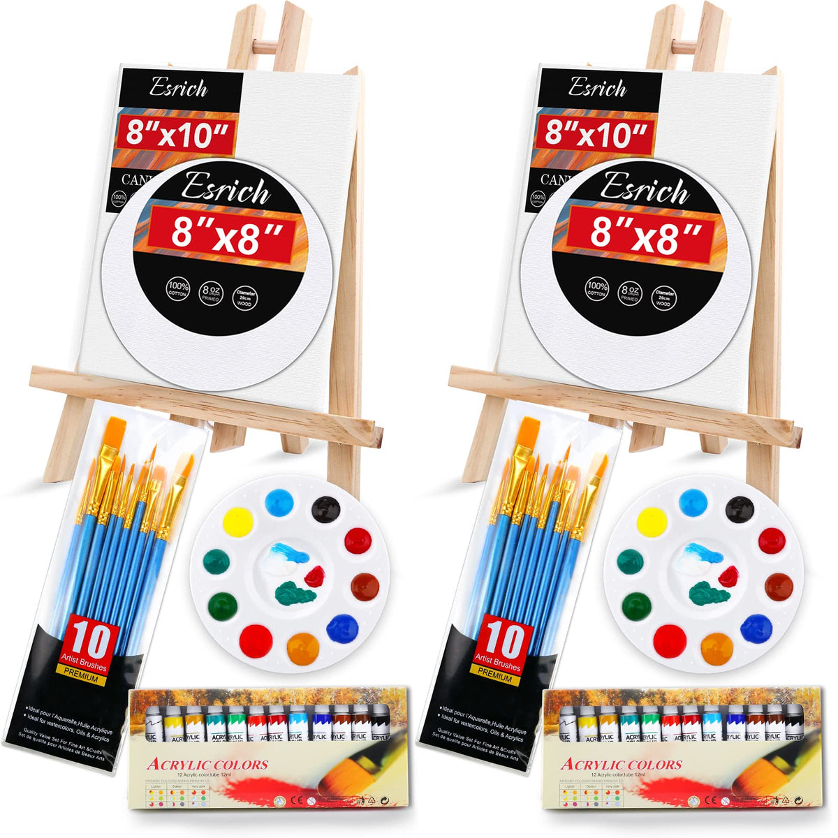 ESRICH 166 Pcs Deluxe Painting Set, Painting Supplies with 96 Paint