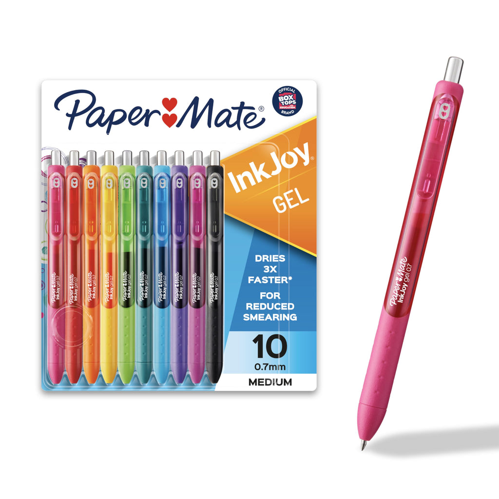 Paper Mate InkJoy Gel Pens, Assorted, Medium Point (0.7mm), 14 Count - Smooth Writing, Back to School, Teacher Supplies, Journaling, Note-Taking, Doodling
