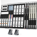 Four Candies 25PCS Mechanical Pencil Set, 0.5, 0.7, 0.9 ＆ 2mm, Storage Case