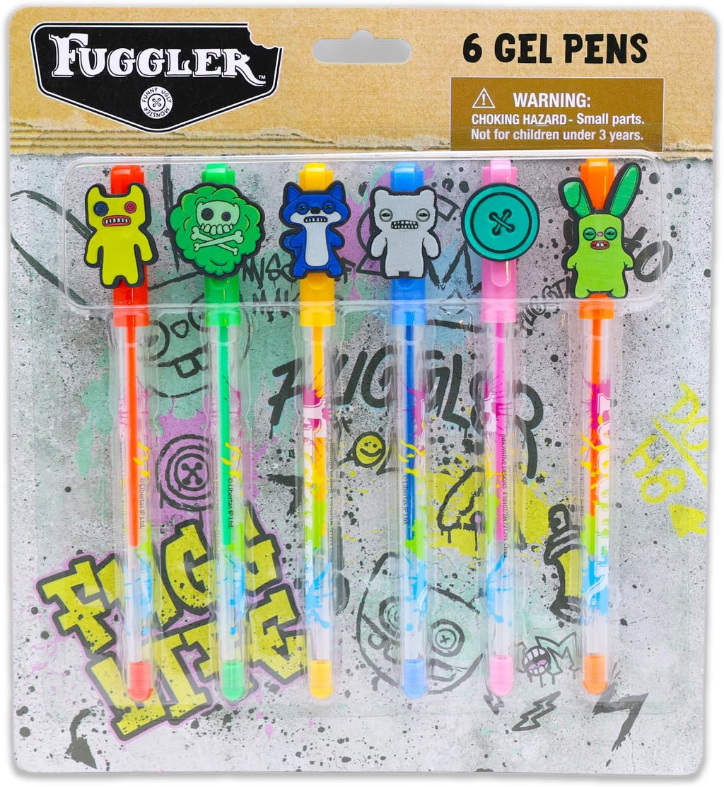 Fuggler Gel Pen 6 Pc Bundle - Fuggler Writing Instruments for Kids