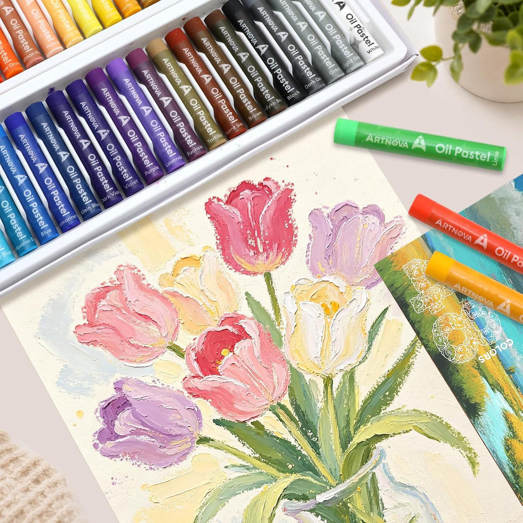 ARTNOVA Oil Pastels Set of 48 Colors (8 x 60 mm)