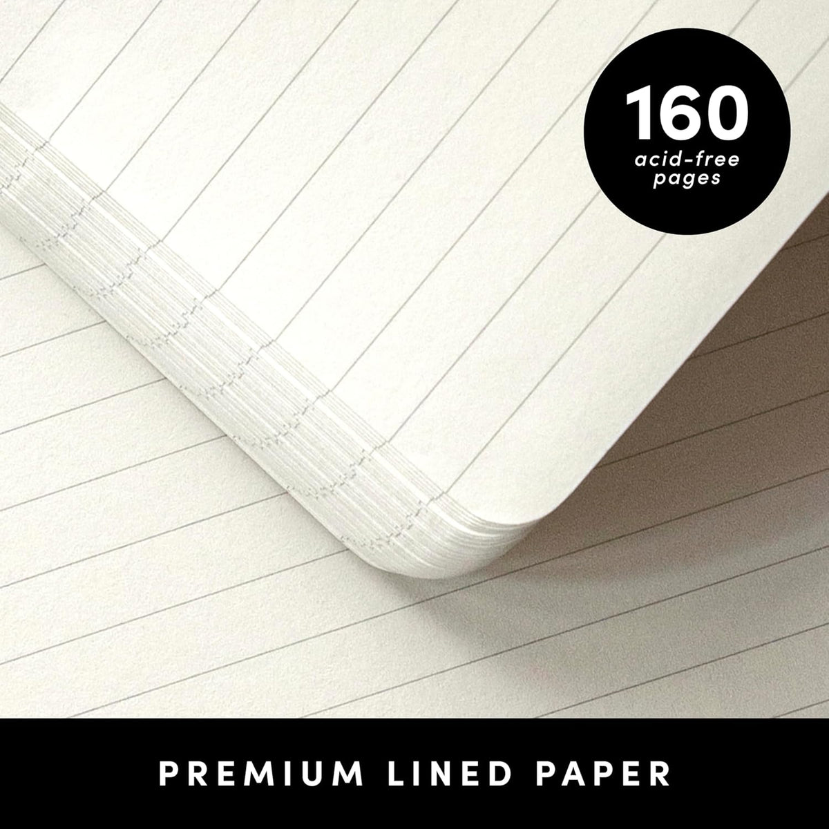 PAPERAGE Lined Spiral Journal Notebook, (Navy, Olive Green, Kraft), 3 Pack, 160 Pages, Medium 5.5 inches x 8 inches - 100 GSM Thick Paper, Hardcover, Double-Wire Spiral Journal & Notebook