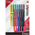PILOT Precise V5, Extra Fine Point 0.5 mm Black Pens, Black, Pack of 12
