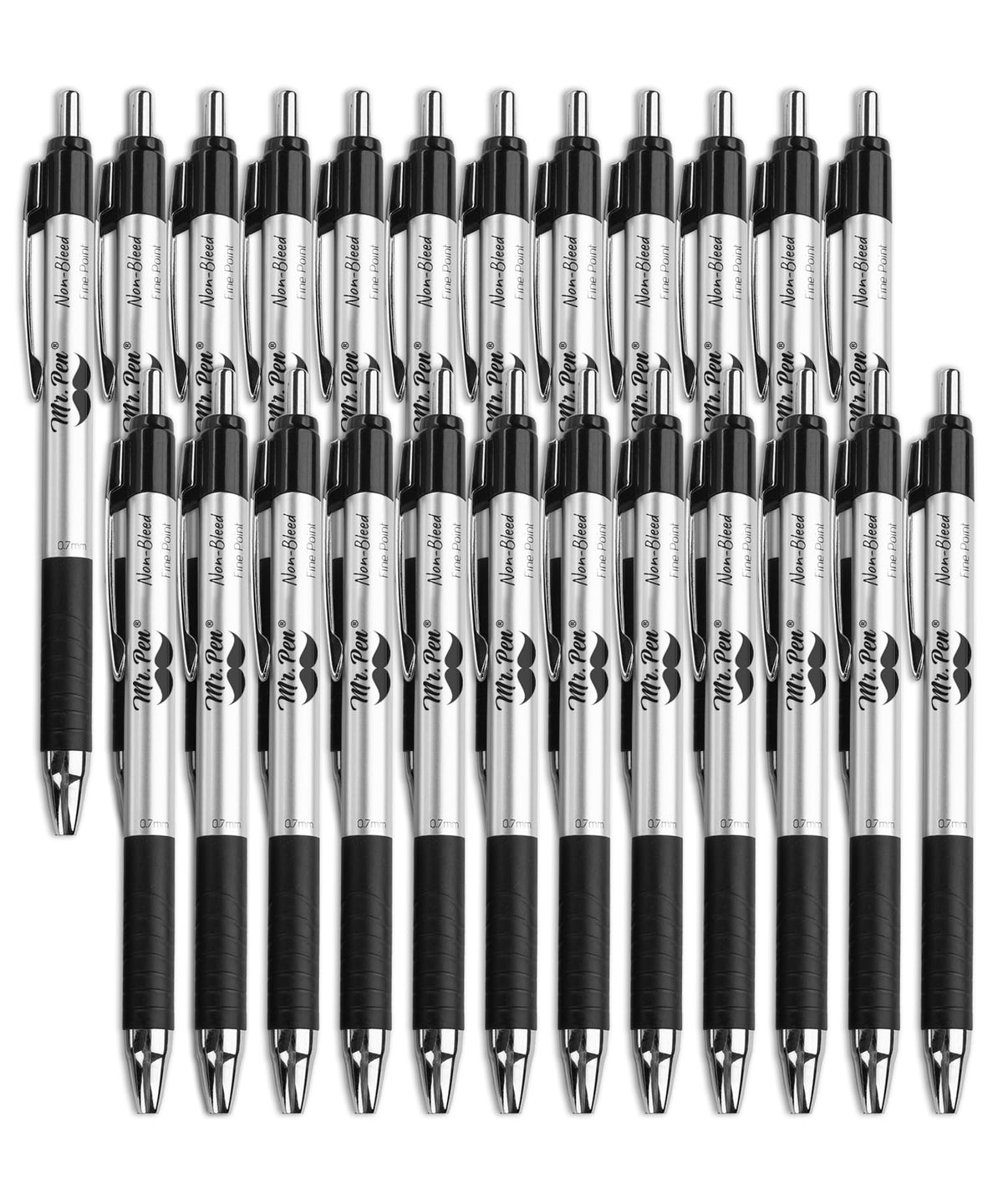 Mr. Pen- Retractable Bible Journaling Pens, 6 Pack, Black Ink