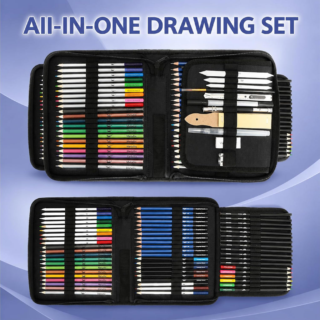Mr. Pen- Drawing Set Sketching Kit, 81 Pack, Art Supplies with Sketchbook