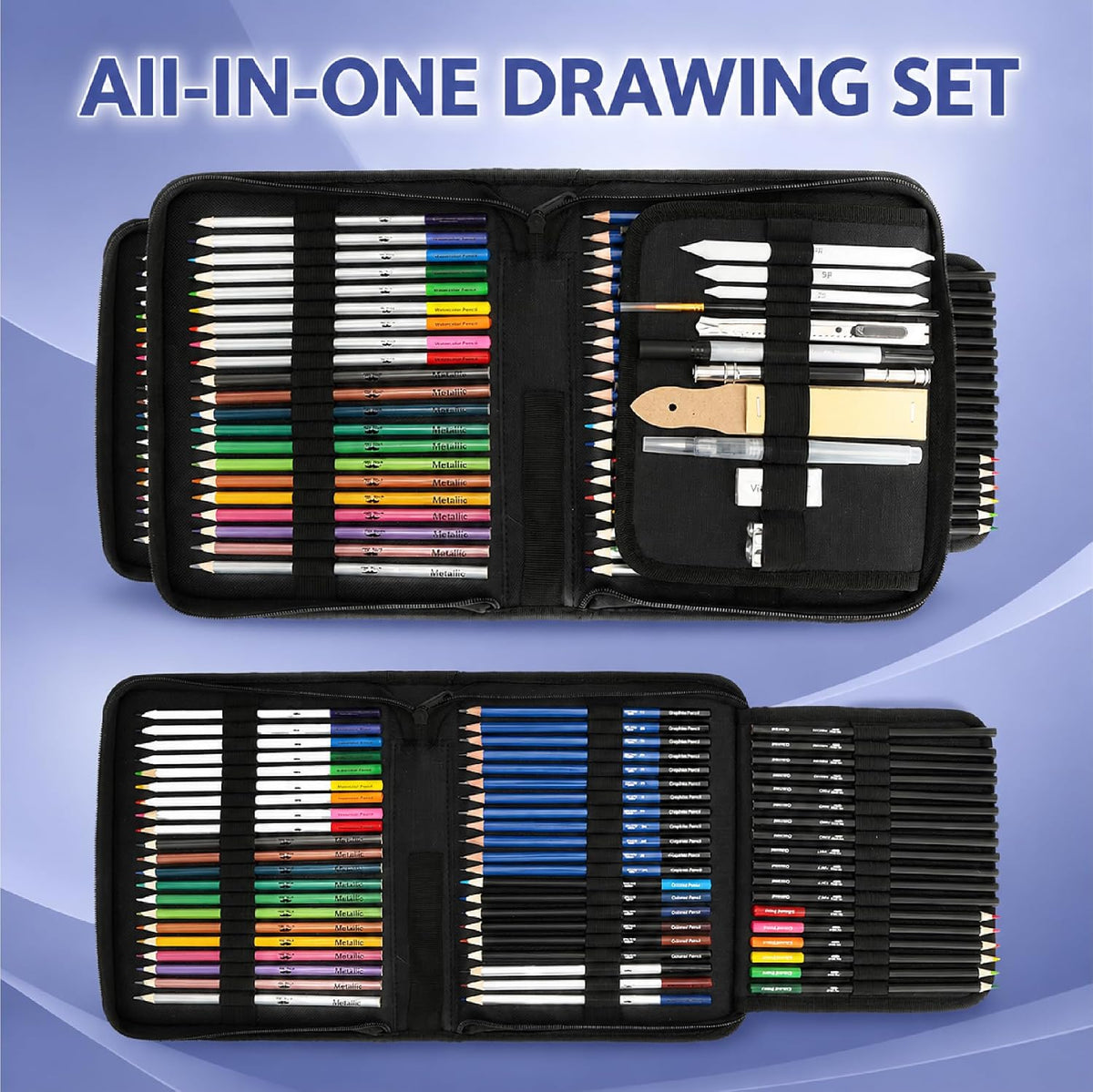 Mr. Pen- Drawing Set Sketching Kit, 81 Pack, Art Supplies with Sketchbook