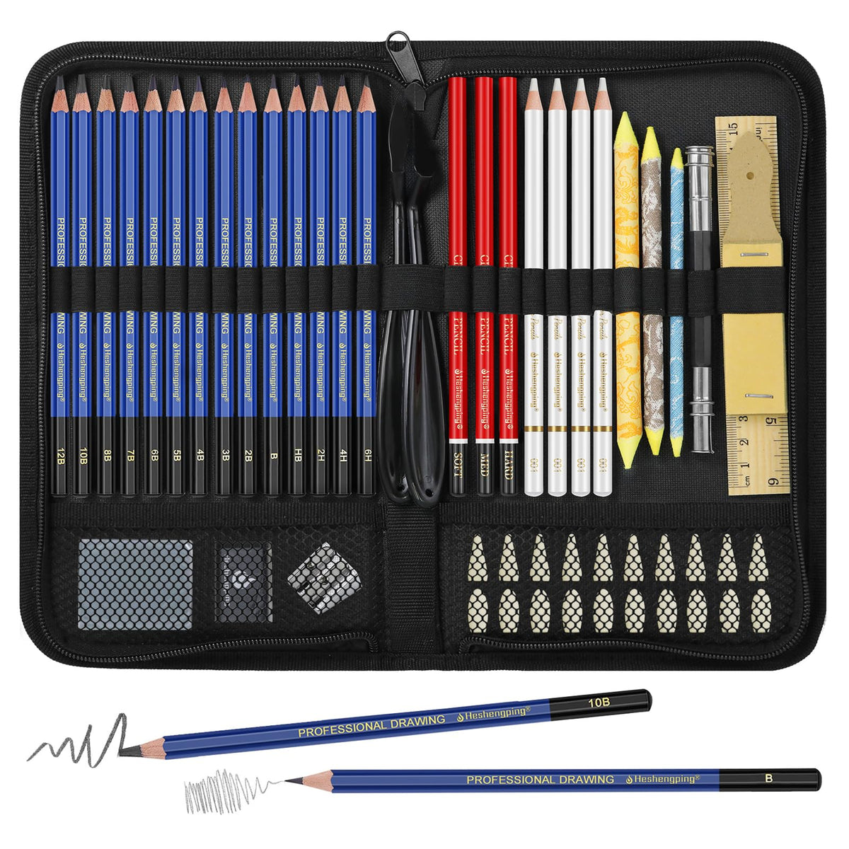 100 Art Supplies Drawing Kit Pro Drawing Supplies Set has 3-Color Sketchbook Coloring book Graphite Colored Charcoal Watercolor Pencils Drawing Set Gifts Case for Artists Adults Family