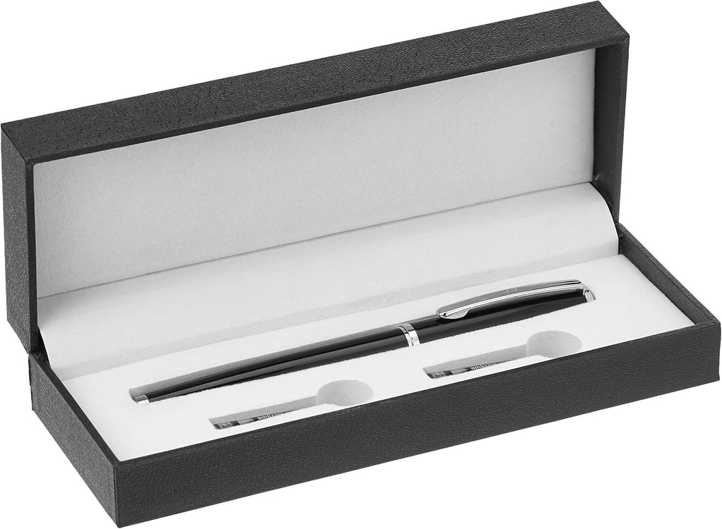 Amazon Basics Refillable Fountain Pen with Smooth Writing, Fine Point Nib, Black Ink