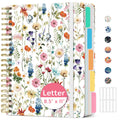Taja Large Spiral Notebooks for Work 5 Subject with Removable Dividers