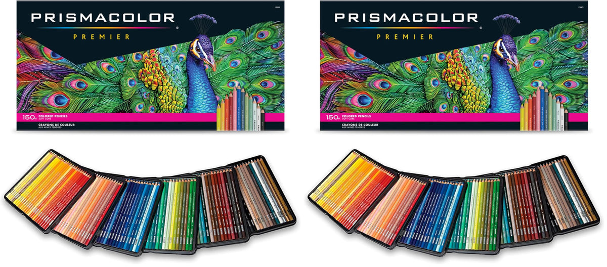 Prismacolor Premier Colored Pencils, Soft Core, Assorted Colors, 150 Count - Durable, Vibrant, Ultra-Smooth, Adult Coloring, Drawing, Sketching, Arts & Crafts