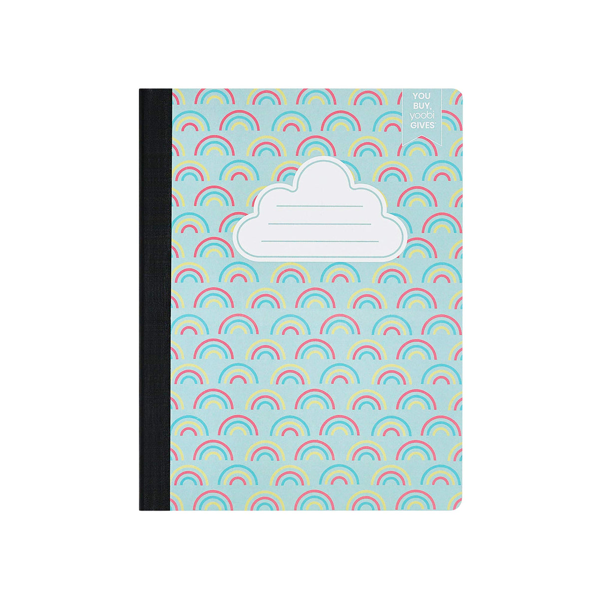 Yoobi College Ruled 3-Subject Notebooks, 3-Pack, 150 Sheets, 8x10.5in