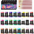 Caliart 36 Colors Acrylic Paint Set with 12 Brushes