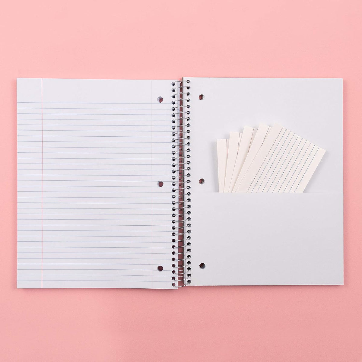 Yoobi College Ruled 3-Subject Notebooks, 3-Pack, 150 Sheets, 8x10.5in