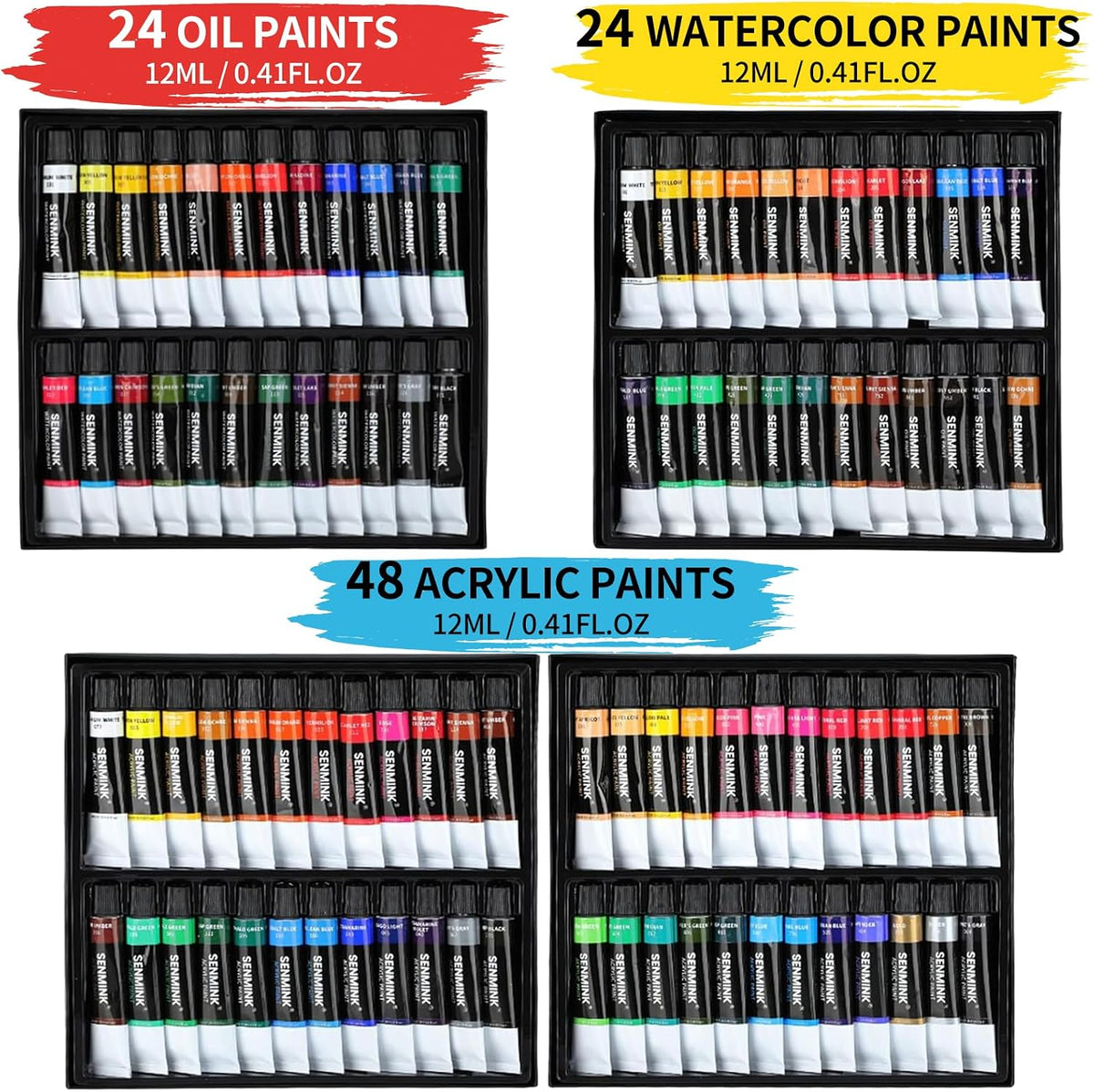 187Pcs Professional All-in-One Art Painting Kit with Aluminum & Beech Wood Easel, 96 Acrylic, Watercolor & Oil Paint Set, Complete Art Supplies Painting Set for Adults, Artists, Beginners
