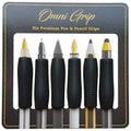 Chrome Cherry Omni Grip 6 Pack with Pen and Pencil Comfort Grips