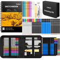 Caliart 176PCS Art Supplies Sketching Kit, 100 Sheets 3-Color Sketch Book