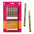 SAKURA Pigma 30067 Micron Blister Card Ink Pen Set, Black, 8/Set