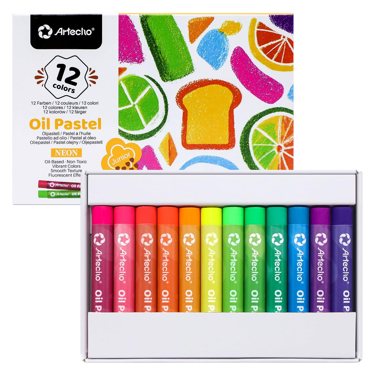 Artecho Oil Pastels Set of 50 Colors (8 x 60 mm)