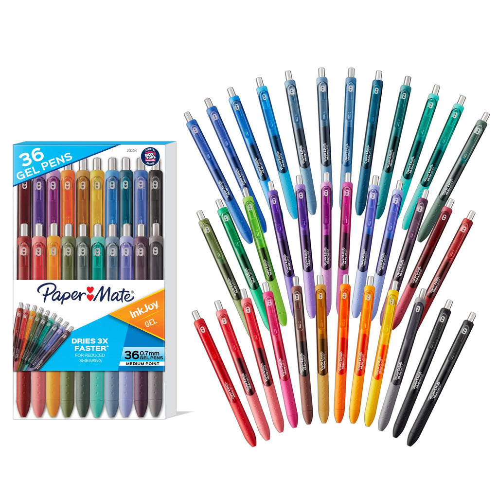 Paper Mate InkJoy Gel Pens, Assorted, Medium Point (0.7mm), 14 Count - Smooth Writing, Back to School, Teacher Supplies, Journaling, Note-Taking, Doodling
