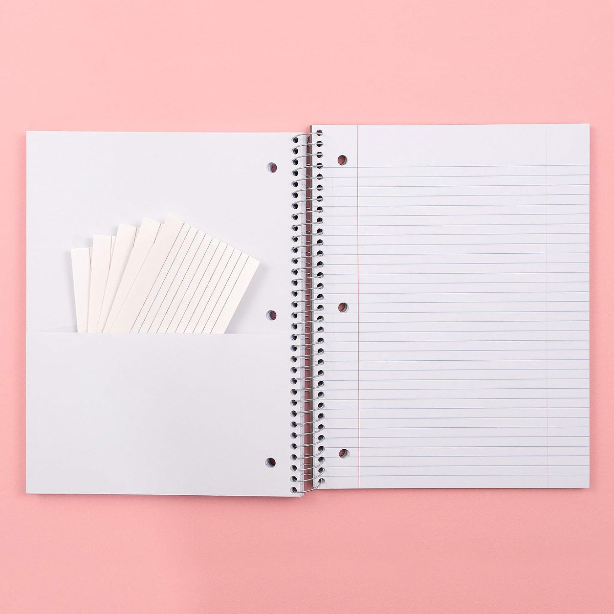 Yoobi College Ruled 3-Subject Notebooks, 3-Pack, 150 Sheets, 8x10.5in
