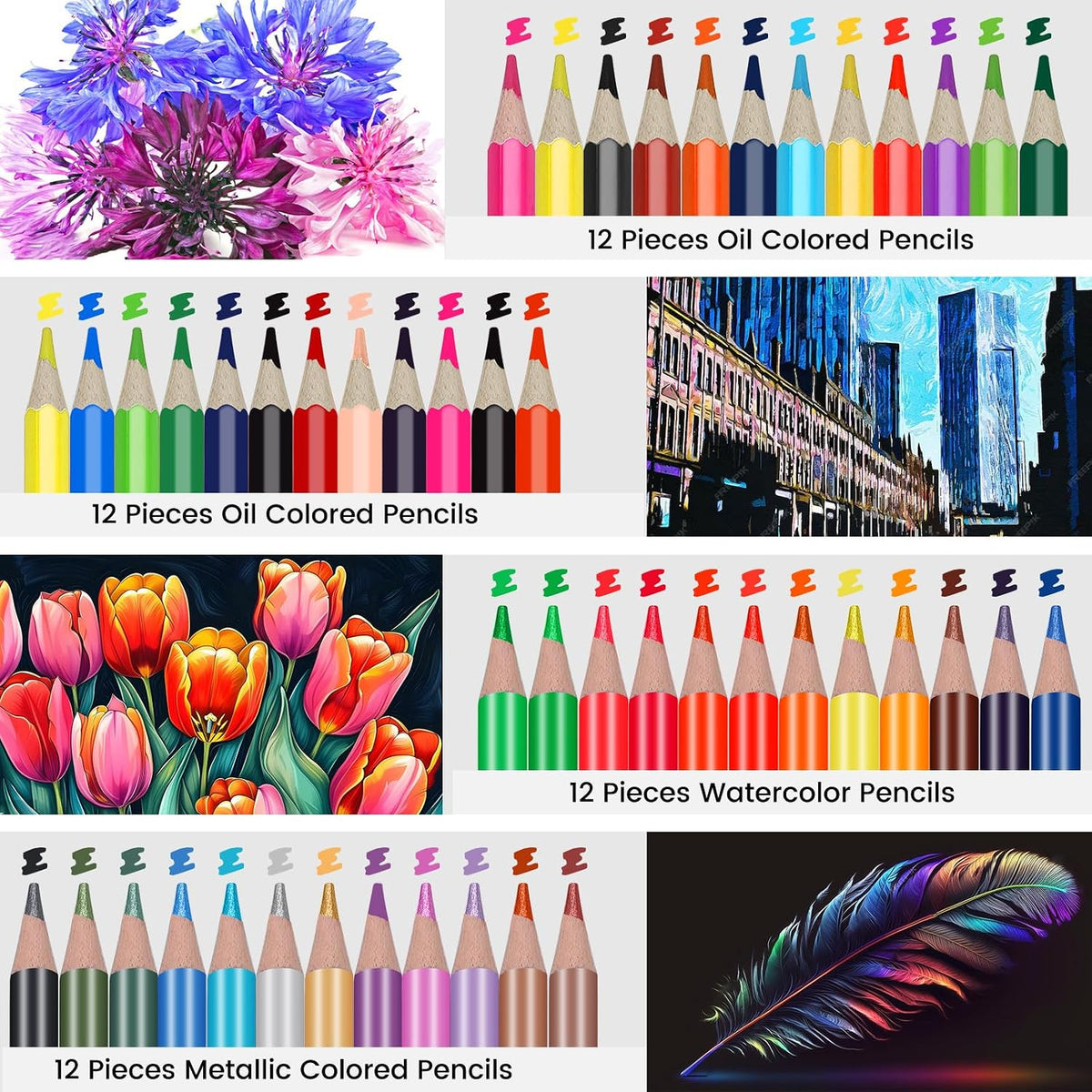100 Art Supplies Drawing Kit Pro Drawing Supplies Set has 3-Color Sketchbook Coloring book Graphite Colored Charcoal Watercolor Pencils Drawing Set Gifts Case for Artists Adults Family