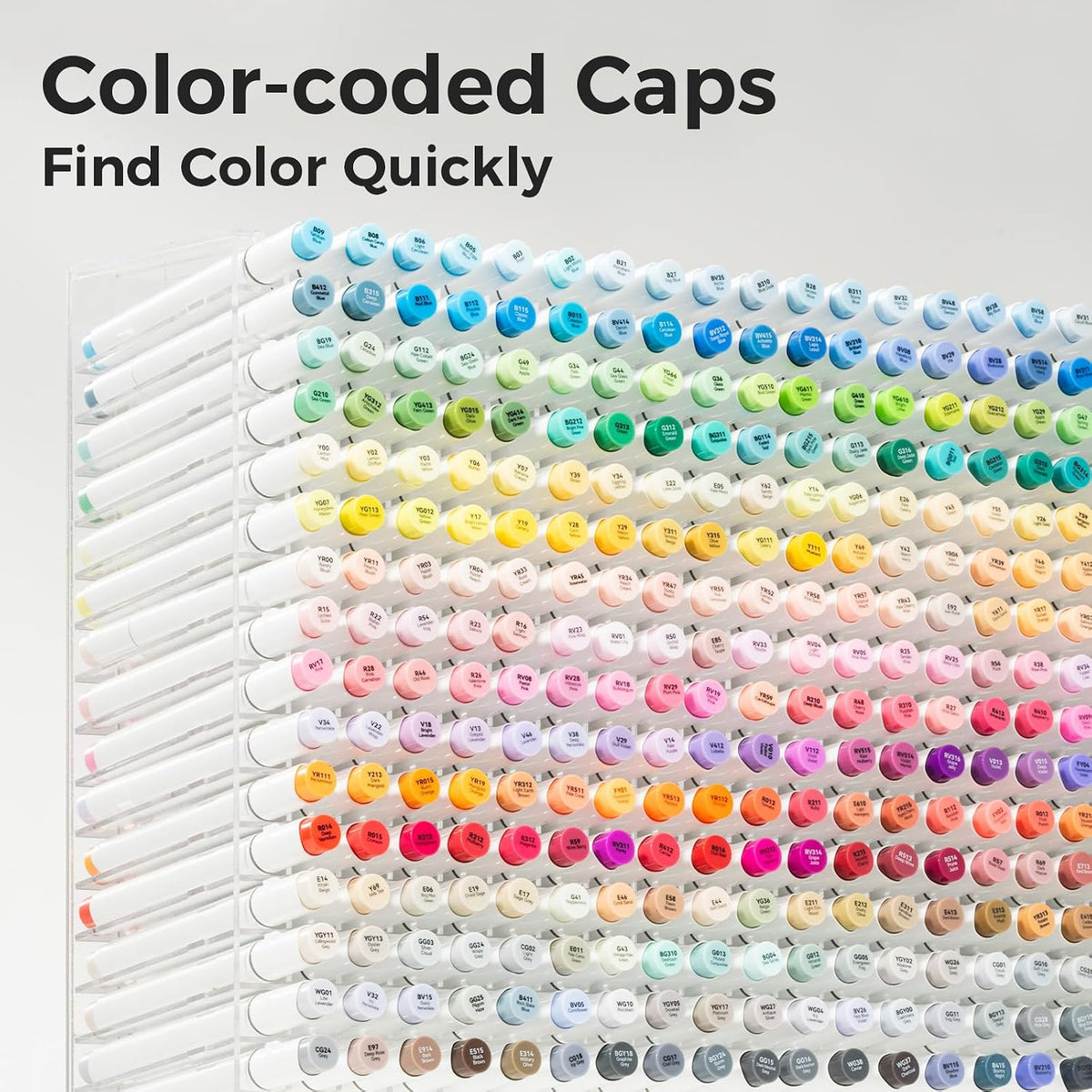 Ohuhu Alcohol Markers 320 Colors Brush Fine for Artist Adults Cozy Coloring