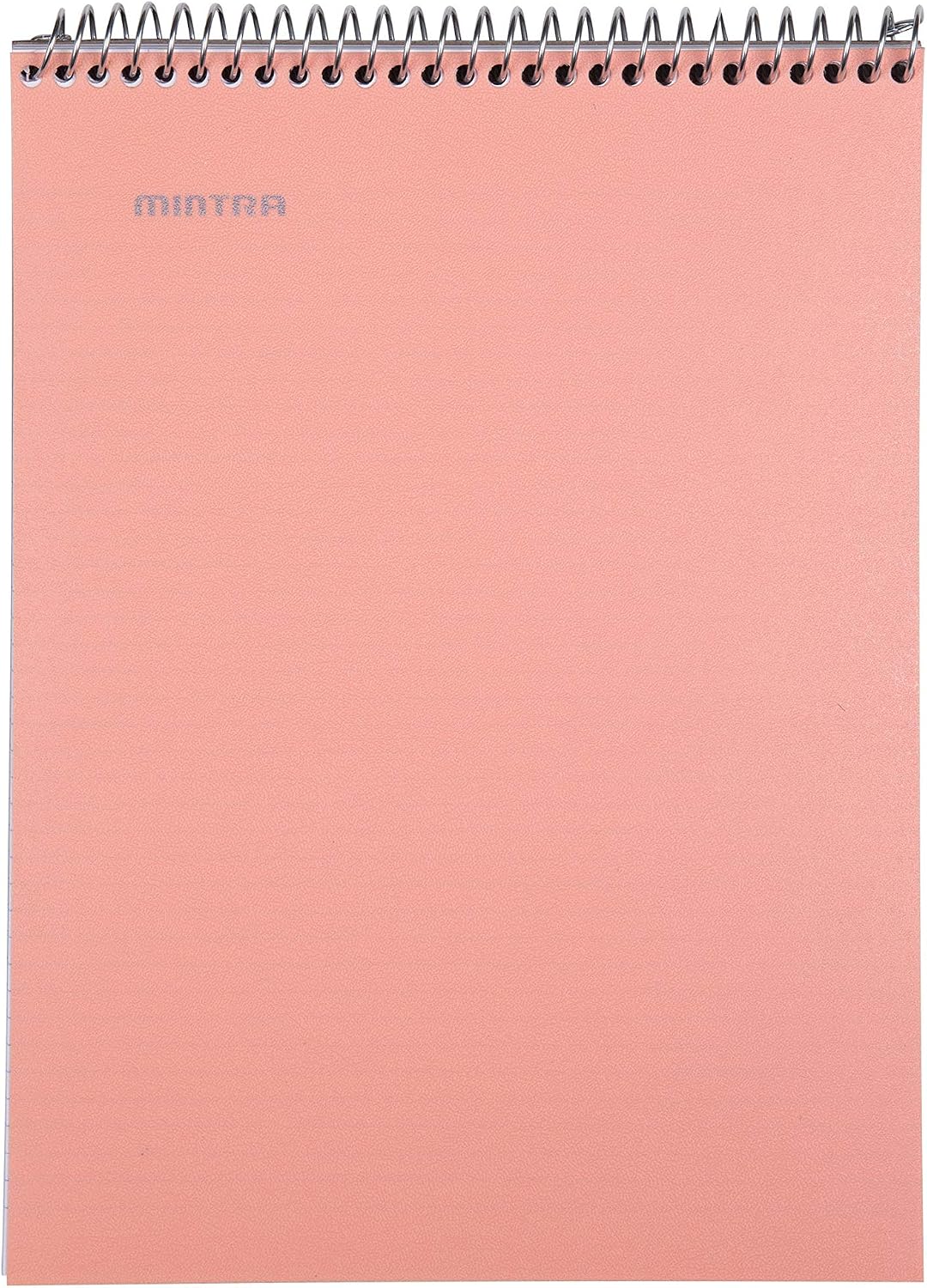 Mintra Office TOP BOUND Durable Spiral Notebooks (Lavender, Salmon, Sage Green, College Ruled 3pk)