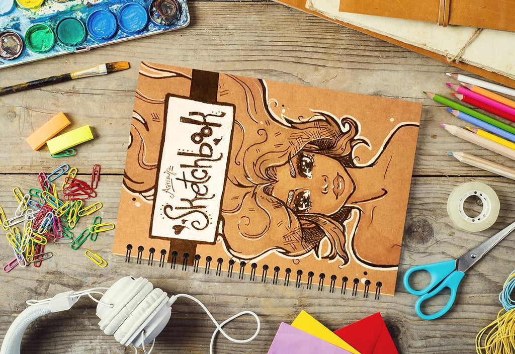 24 Pack A5 Spiral Notebooks Journal with Kraft Cover, 5x8 Inches, Ruled Lined Paper, for Work, Sketches, Study, Notes Taking, Gifts, Brown (24 PCS(Lined))