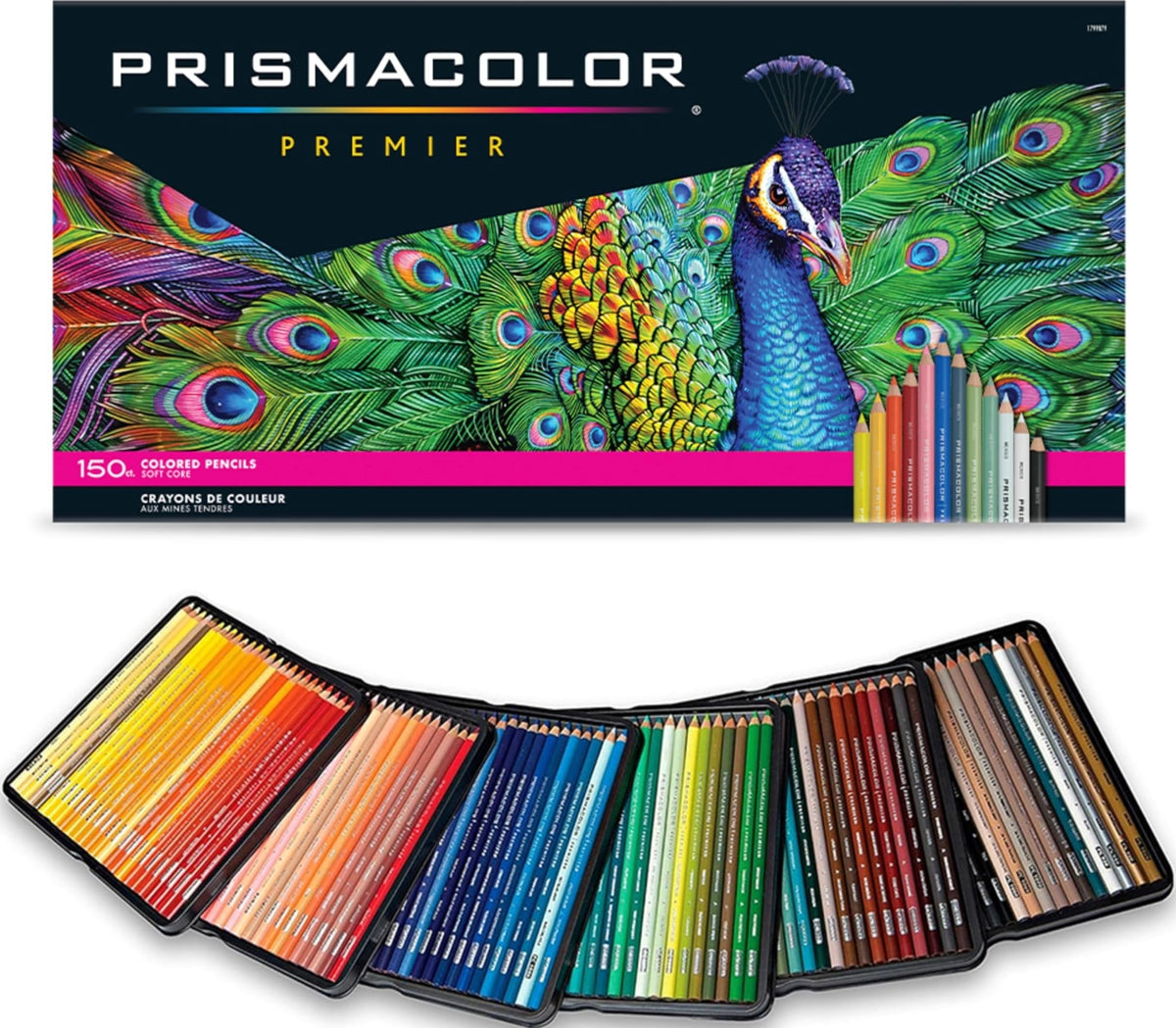 Prismacolor Premier Colored Pencils, Soft Core, Assorted Colors, 150 Count - Durable, Vibrant, Ultra-Smooth, Adult Coloring, Drawing, Sketching, Arts & Crafts